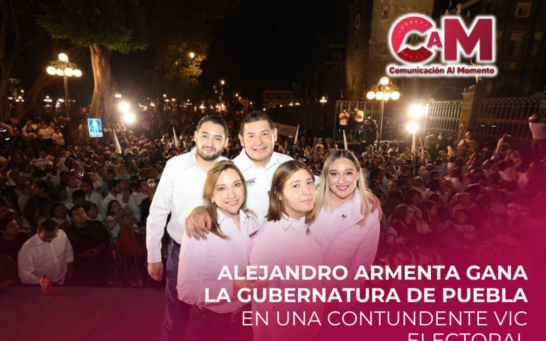 Alejandro Armenta gana la gubernatura de Puebla en una contundente victoria electoral